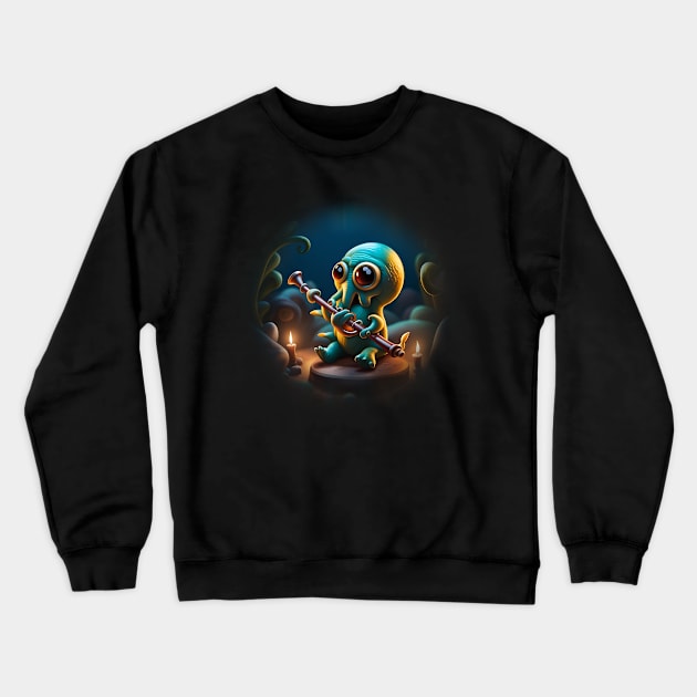 Tentacle Spectacle Crewneck Sweatshirt by Veraukoion